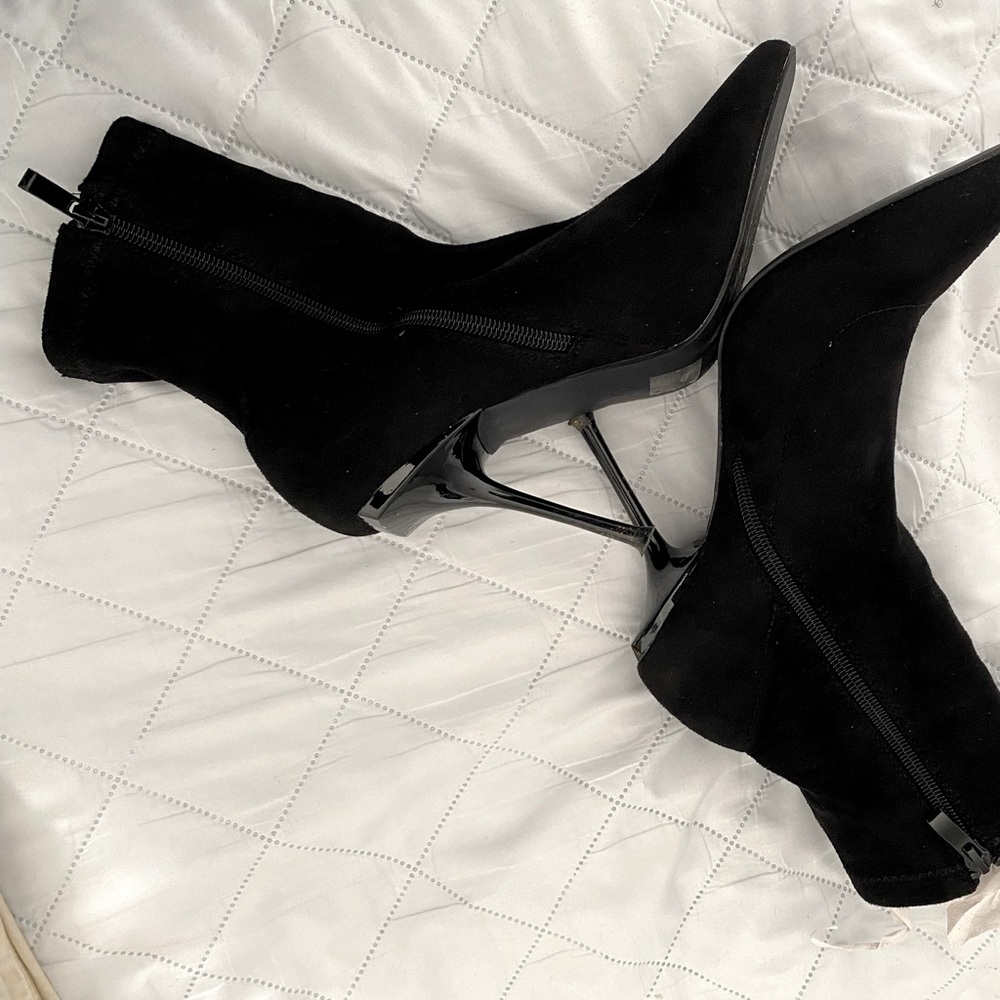 Black ankle boots